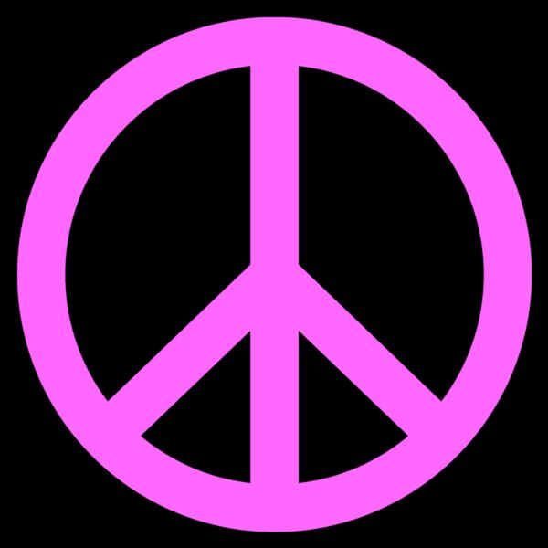 Peace Sign  Rose Pink  Thumbnail