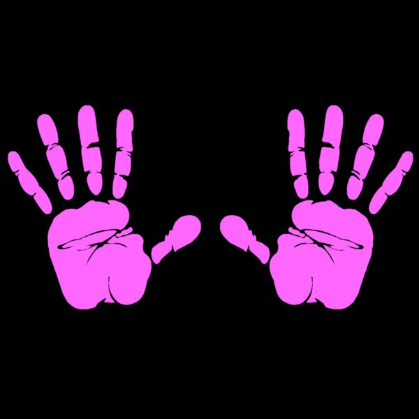 Hand Prints  Magenta  Thumbnail