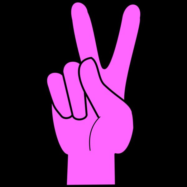 Peace  Rose Pink   Black  Thumbnail