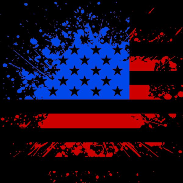 Distressed Flag  Red   Royal  Thumbnail
