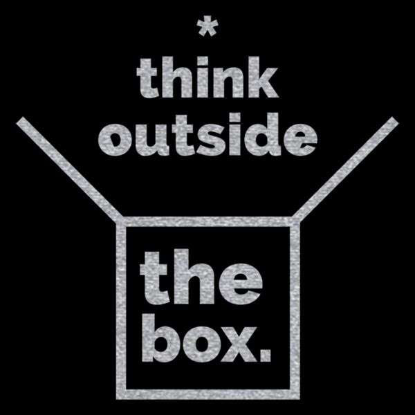 Think Outside the Box  Metallic Silver  Thumbnail