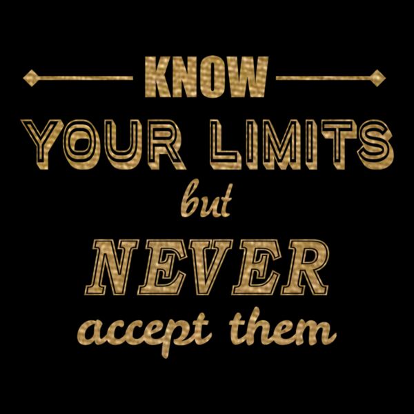 Know Your LImits  Metallic Gold  Thumbnail