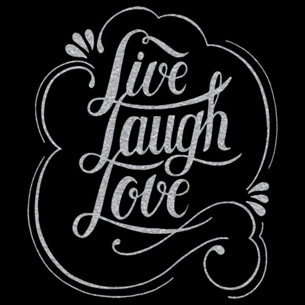 Live Love Laugh  Metallic Silver  Thumbnail