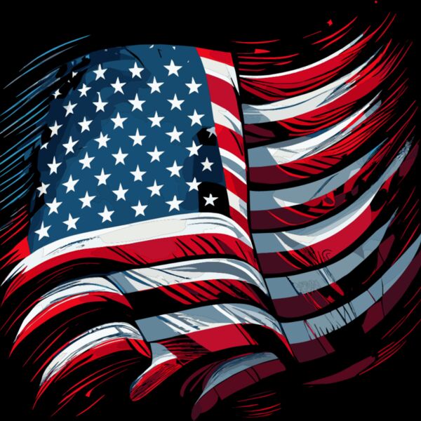 USA Abstract Flag Thumbnail