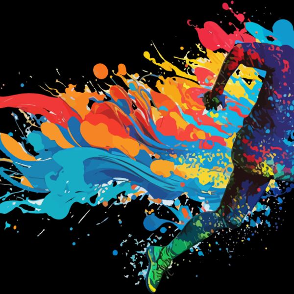 Colorful Football Thumbnail