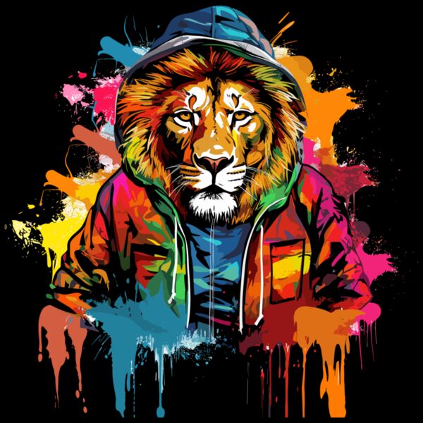 Colorful Cool Lion Thumbnail