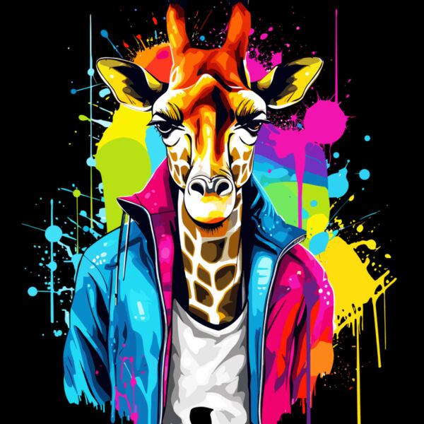 Colorful Giraffe Thumbnail