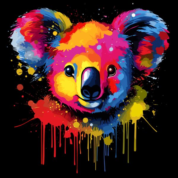 Colorful Koala Bear Thumbnail