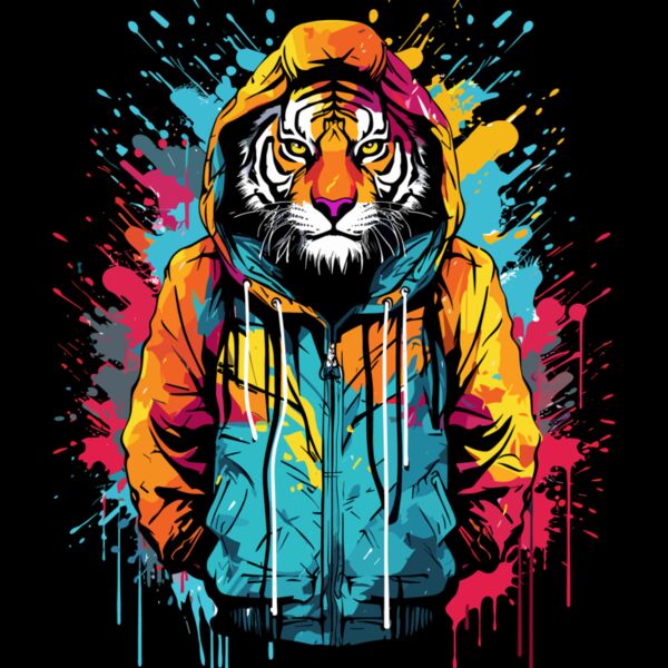 Colorful Cool Tiger Thumbnail