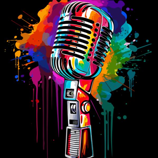 Colorful Microphone Thumbnail