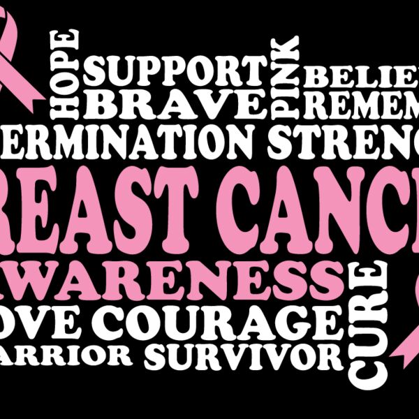 Breast Cancer Awareness Word Art Thumbnail